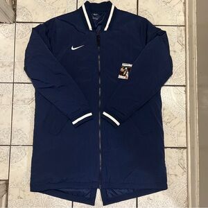 New Nike Dugout Full Zip Jacket Parka Navy Blue Men's Size M DC8335-419
